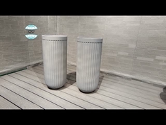 Yaşam Süresi 5-6 Yıl Kalıcı ve Şık Bitki Ekmek için Dışarıda Özel Fiber Clay Planter