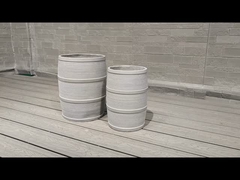 Kamp yakıcıları ve sıcak kömür fırını için yuvarlak lif çimento kazanı barbekü