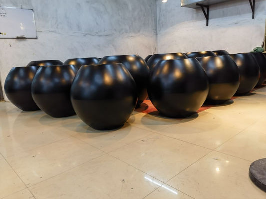 Fiberglass Planter Box Mat veya Parlak Dönüşümlü Yuvarlak Şekil