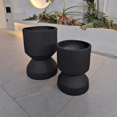 satın al Yuvarlak Minimum Yapı Fiber Clay Bitki Kapı Hafif Siyah online manufacture