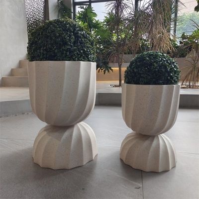 satın al Çiçek / Yeşil Bitki için Özel Fiber Clay Planter Su geçirmez online manufacture