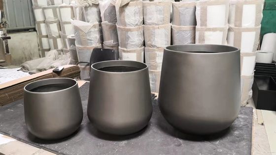 satın al Renkli parlak küçük bahçe reçinesi cam lif çiçek ekicileri toptan online manufacture