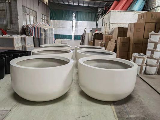 satın al Dış bahçe dekorasyonu için büyük yüksek cam lif ekim küpleri online manufacture
