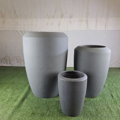 satın al Modern Kapalı Dışarı Yuvarlak Fiber Cement Pot Ev Bahçesi Çiçek Bitkisi Pot online manufacture
