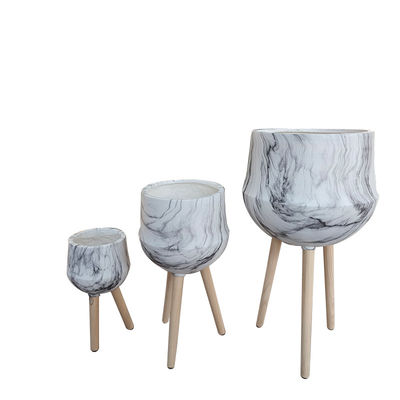satın al Ev Bahçesi Patio Ev İçeriği için Büyüleyici Yuvarlak Fiber Clay Planter online manufacture