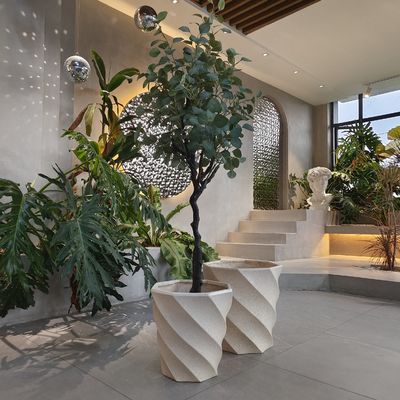 satın al Yuvarlak Kil Fiber Planter, kömür fırını ve daha sıcak kamp yakıcıları için ideal bir seçim online manufacture