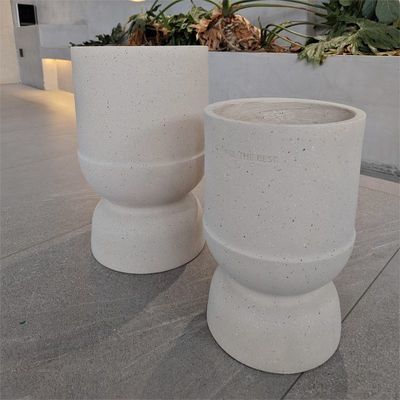 satın al Modern Tarzı Fiber Cement Pot Dondurma Dayanıklı Hava Durumu Dış Dekorasyon için online manufacture