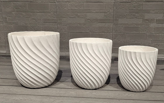 satın al Karakterli Teksturlu Yüzey Fiber Clay Planter, Dondurucu Karakter ve Modern Stil online manufacture
