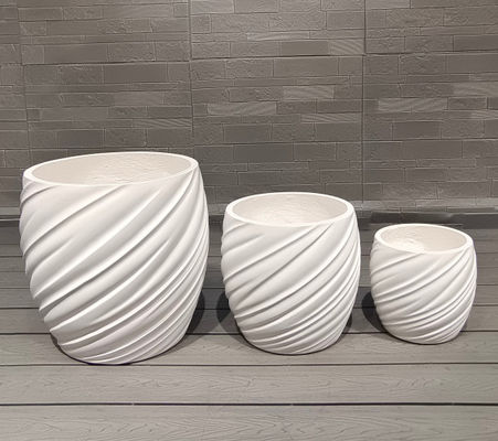 satın al Açık hava Fiber Clay Planter Hafif ağırlıklı Yaşam Süresi 5-6 Yıl Sakla İdrenaj delikleri dahil online manufacture