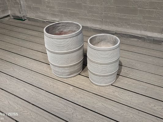 satın al Su geçirmez ve yangın geçirmez Fiber Clay Planter Yuvarlak Şekil online manufacture