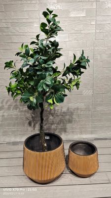 satın al 7-8 Yıl İçeride Yaşam Süresi ile Özel Fiber Clay Planter Yuvarlak Şekil online manufacture