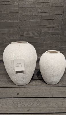 satın al Bitki Severler İçin Yuvarlak Fiber Çimento Saksıda Drenaj Delikleri online manufacture