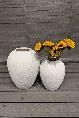 satın al Bitki Severler İçin Yuvarlak Fiber Çimento Saksıda Drenaj Delikleri online manufacture