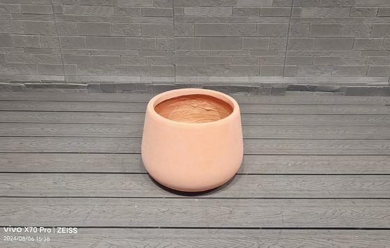 satın al Terakotta - İlhamlı Renkli Yuvarlak Fiber Kil Dış Planter Mimarlık Peyzaj Tasarımı online manufacture