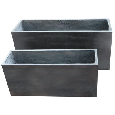 Mat Düzgen Fiber Clay Planter With Drainage Holes (Drenasyon delikleri olan mat dikdörtgen kil lif ekicisi)