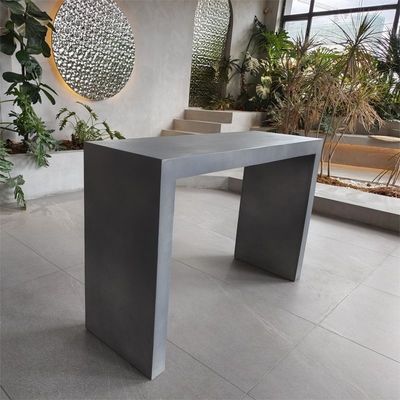 Açık GRC Beton Masa Sandalyesi Bench Düzensiz Şekil Bahçe Mobilya Set
