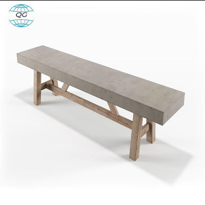 Gri Dış Çember Beton Kahve Masası GRC Cam Elyaf Mobilya Yemek Masası