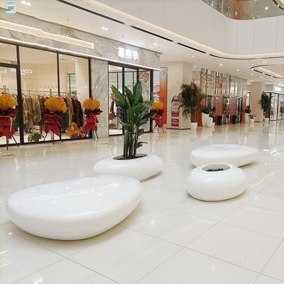 Alışveriş merkezi için hafif cam lif masa sandalyeleri Bahçecilik Cam lif mobilyaları