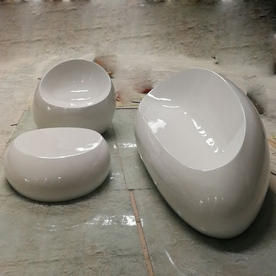 Fiberglass malzeme reçine mobilya seti FRP bahçe masa mobilya sandalyeleri