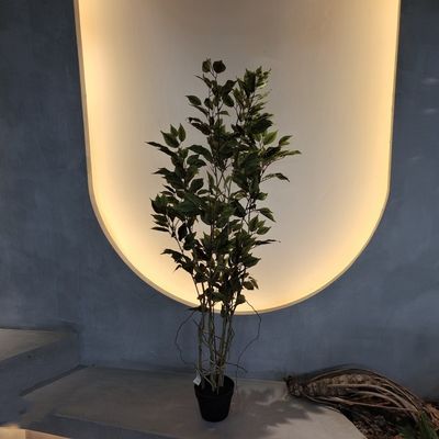 Böcek Dirençli Yapay Bitkiler İçerideki Yapay Yeşil Duvarlar 150CM