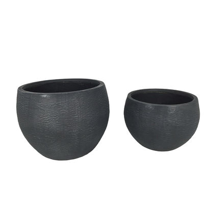 Su geçirmez ve yangın geçirmez Fiber Clay Planter For Customized Flower Planters Pots