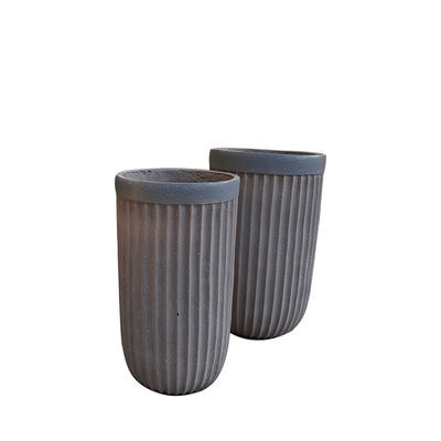 Fiber Clay Planter Dondurma Dayanıklı Ve İdrenaj Delikleri Düşük Bakım Bahçecilik