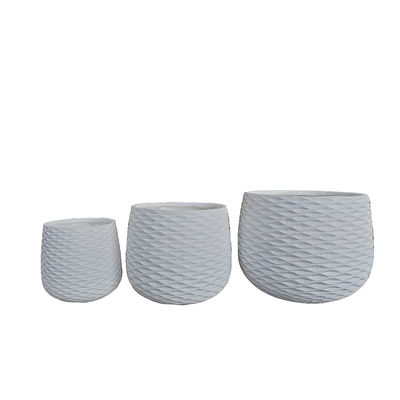 Modern Fiber Cement Pot Bitkiler İçin Dondurma Dayanıklı Ve Karakter Tasarımı