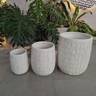 Modern Güçlendirilmiş Kil Ekimci Minimalist Stil için Teksturlu Yüzey
