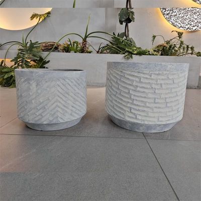Özel Kapalı Fiber Clay Planter Oteller Bahçeler ve Evler için Mükemmel Dondurucu