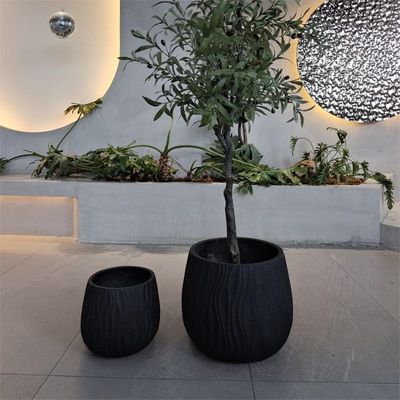 Fiber Clay Planter D370*H330mm 7-8 Yıl İçerideki Yaşam Süresi