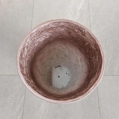 Modern yuvarlak fiber çimento kavanozu modern bahçe için dayanıklı