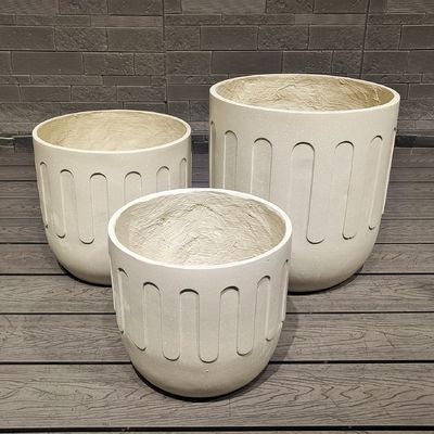 Φ170*H210 Fiberclay Planter İç ve Dış Uzaya Modern Ek