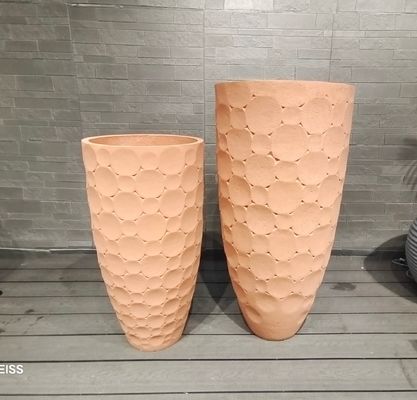 Geliştirilmiş İdrenaj Yapısal Yüzey ve İdrenaj Delikleri ile Fiber Clay Planter