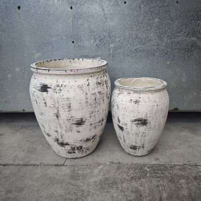 Düzensiz Siyah Fırça Beyaz Yuvarlak Yaprak Toprak Bitkici Lobisi Yeniden Tasarım